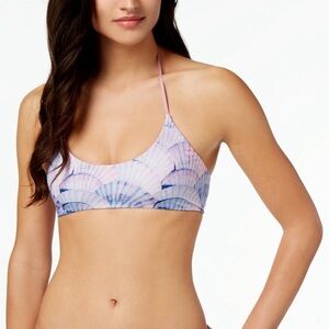 Dolce Vita Shell-Ful Day Scoop-Neck Halter Bikini Top with Strappy Back